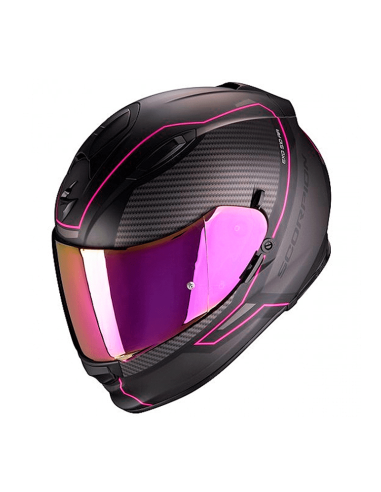 CASCO SCORPION EXO-510 MARCO DE AIRE MATE NEGRO / ROSADO