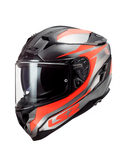 CASCO LS2 FF327 DESAFÍO JEANS CANNON / NARANJA FUOR