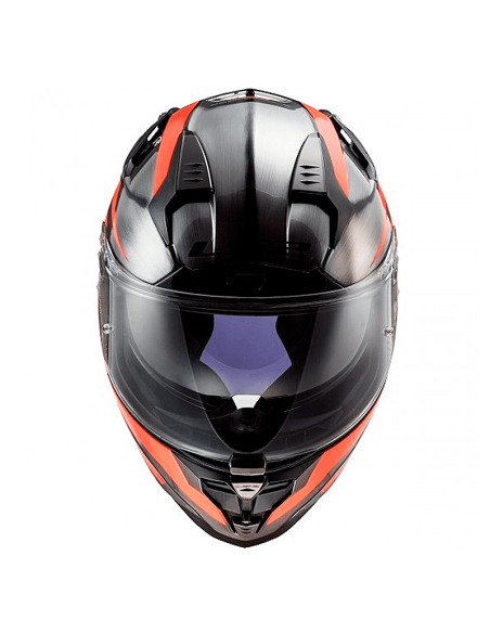 CASCO LS2 FF327 DESAFÍO JEANS CANNON / NARANJA FUOR
