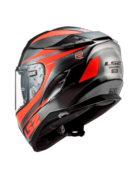 CASCO LS2 FF327 DESAFÍO JEANS CANNON / NARANJA FUOR