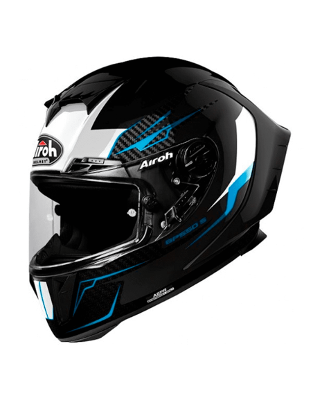 CASCO AIROH GP550 S VENOMO NEGRO BRILLANTE