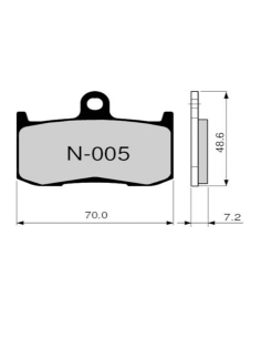 Bremsbeläge ZCOO N005 EXC (ENDURANCE)