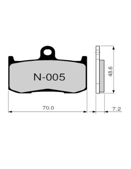 Bremsbeläge ZCOO N005 EXC (ENDURANCE)