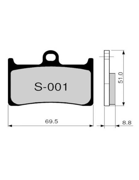 Pastillas de freno ZCOO S001 EXC (ENDURANCE) Yamaha