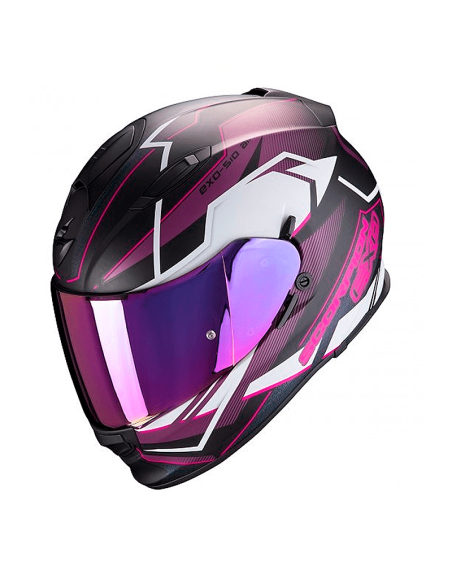 CASCO SCORPION EXO-510 AIR BALT MATE NEGRO / BLANCO / ROSADO