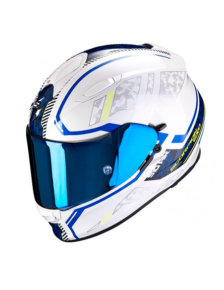 HELM SCORPION EXO-510 LUFT OKKULTA PERLE WEISS / BLAU