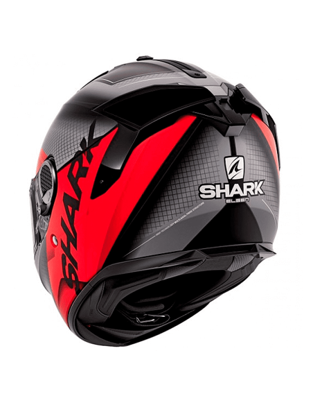 CASCO SHARK SPARTAN GT ELGEN MATE NEGRO / ANTRACITA / ROJO