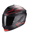 CASCO SCORPION EXO-1400 AIR GALAXY ROJO FLUOR MATE