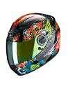 CASCO SCORPION EXO-490 DIVINA NEGRO / ROJO / AZUL
