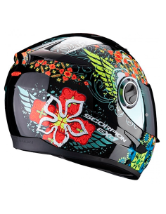 CASCO SCORPION EXO-490 DIVINA NEGRO / ROJO / AZUL 2