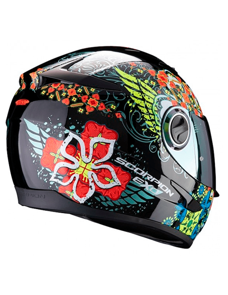 CASCO SCORPION EXO-490 DIVINA NEGRO / ROJO / AZUL