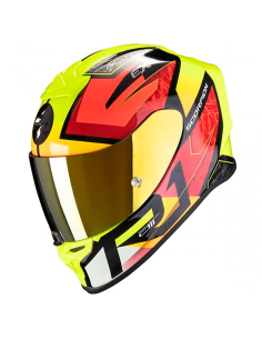 SCORPION EXO-R1 LUFT LUFT SCHWARZ / ROT / NEONGELB