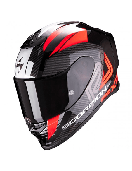 SCORPION EXO-R1 AIR HALLEY SCHWARZ METALL / ROT