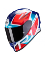 SCORPION EXO-R1 LUFT-STURZHELM WEISS / BLAU / ROT