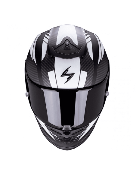 CASCO SCORPION EXO-R1 AIR HALLEY MATE NEGRO / BLANCO