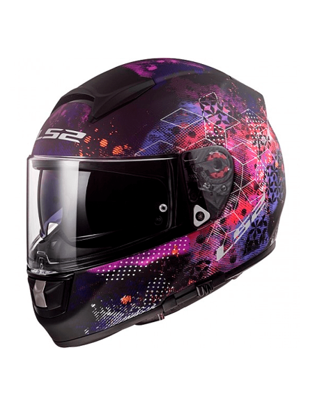 HELM LS2 FF397 VEKTOR HPFC EVO COSMOS MATT SCHWARZ / ROSA