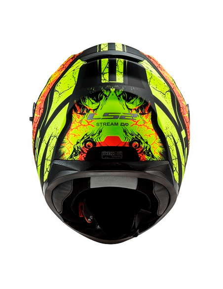 HELM LS2 FF320 STREAM EVO THRONE MATT SCHWARZ / H-V GELB