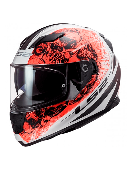 KOPFHÖRER LS2 FF320 STREAM EVO THRONE WEISS / ORANGE