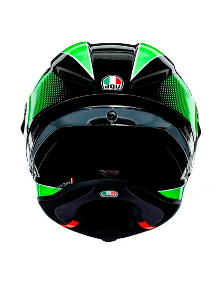 CASCO AGV CORSA R SUPERSPORT NEGRO / BLANCO / LIMA