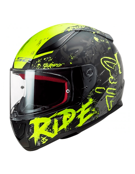 CASCO LS2 FF353 RAPID NAUGHTY MATE NEGRO H-V AMARILLO