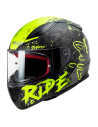 HELM LS2 FF353 SCHNELL NAUGHTY MATT SCHWARZ SCHWARZ H-V GELB