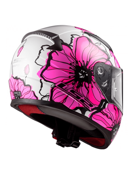 CASCO LS2 FF353 RAPID POPPIES ROSADO