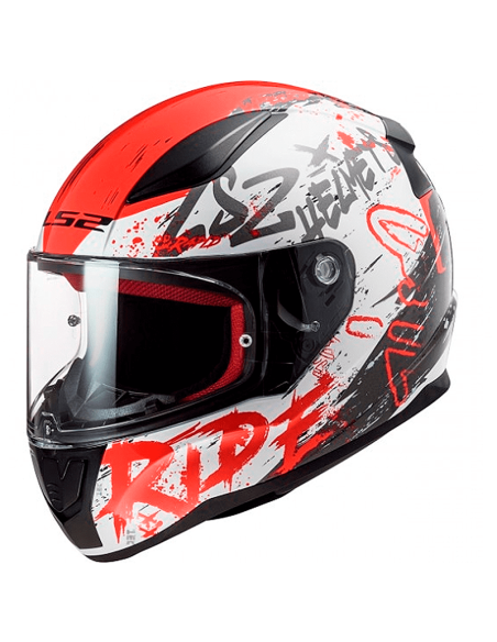 HELM LS2 FF353 RAPID NAUGHTY WEISS / ROT