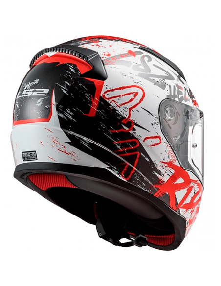CASCO LS2 FF353 RAPID NAUGHTY BLANCO / ROJO
