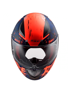 HELM LS2 FF353 RAPID NAUGHTY BLAU MATT / ORANGE FLUOR 2