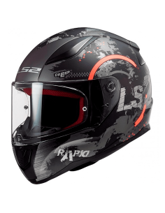 HELM LS2 FF353 RAPID CIRCLE TITAN MATTE MATT ORANGE FLUOR