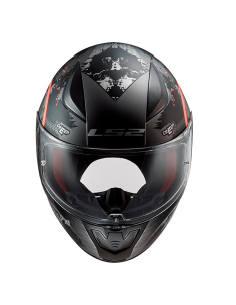 HELM LS2 FF353 RAPID CIRCLE TITAN MATTE MATT ORANGE FLUOR 2