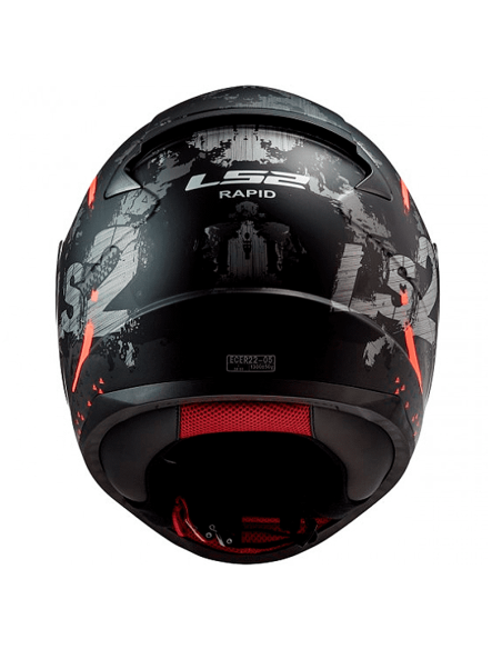 HELM LS2 FF353 RAPID CIRCLE TITAN MATTE MATT ORANGE FLUOR