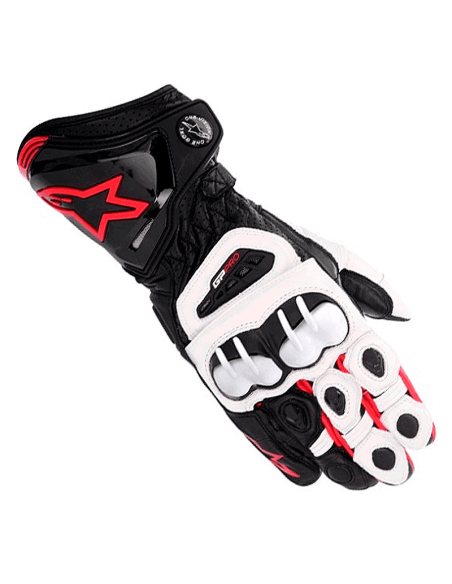 GUANTES ALPINESTARS GP PRO NEGRO / BLANCO / ROJO