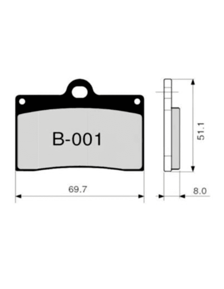 Pastillas de freno ZCOO B001 EX (RACE)