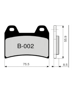 Pastillas de freno ZCOO B002 EX (RACE)