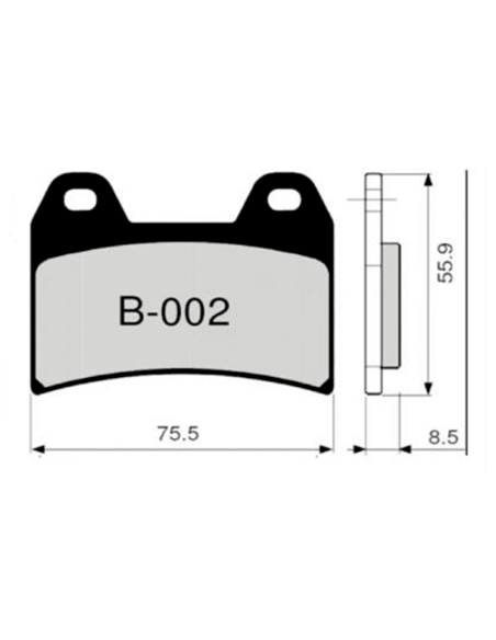 Pastillas de freno ZCOO B002 EX (RACE)