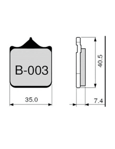 Pastillas de freno ZCOO B003 EX (RACE)