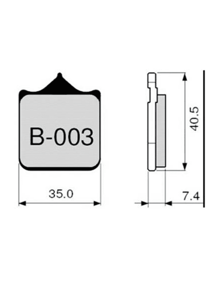 Pastillas de freno ZCOO B003 EX (RACE)