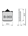 Pastillas de freno ZCOO B003 EX (RACE)