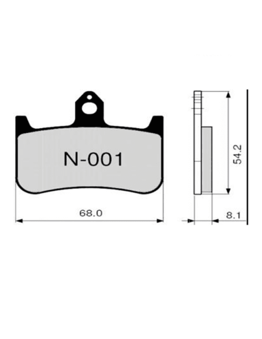 Bremsbeläge ZCOO N001 EX (RACE)