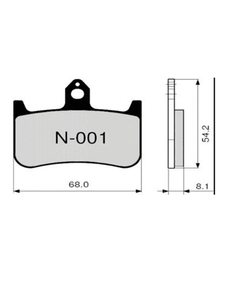 Bremsbeläge ZCOO N001 EX (RACE)