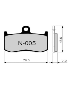 Pastillas de freno ZCOO N005 EX (RACE)