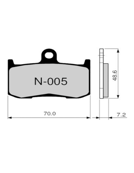 Bremsbeläge ZCOO N005 EX (RACE)