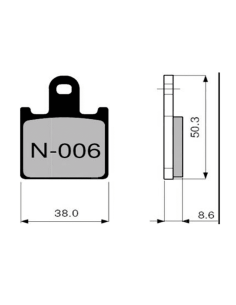 Bremsbeläge ZCOO N006 EX (RACE)