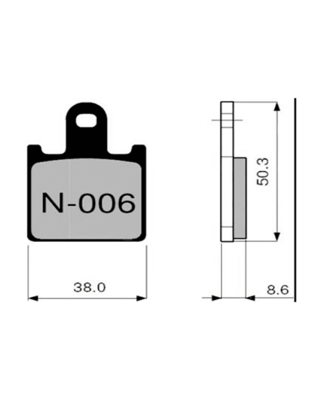 Pastillas de freno ZCOO N006 EX (RACE)