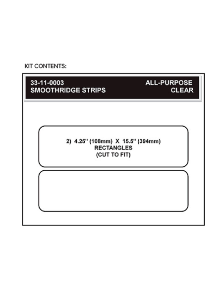 STOMPGRIP Volcano tiras adhesivas rectangulares UNIVERSALES para moto