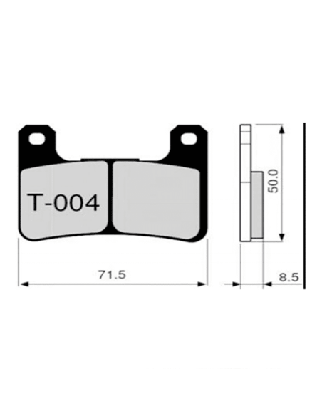 Pastillas de freno ZCOO T004 EX (RACE)