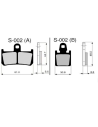ZCOO Pastillas de freno S002 EXC (ENDURANCE)