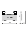 Pastillas de freno ZCOO N004 EXC (ENDURANCE)