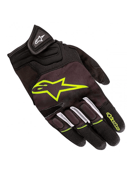 GUANTES ALPINESTARS ATOM NEGRO / AMARILLO FLUO